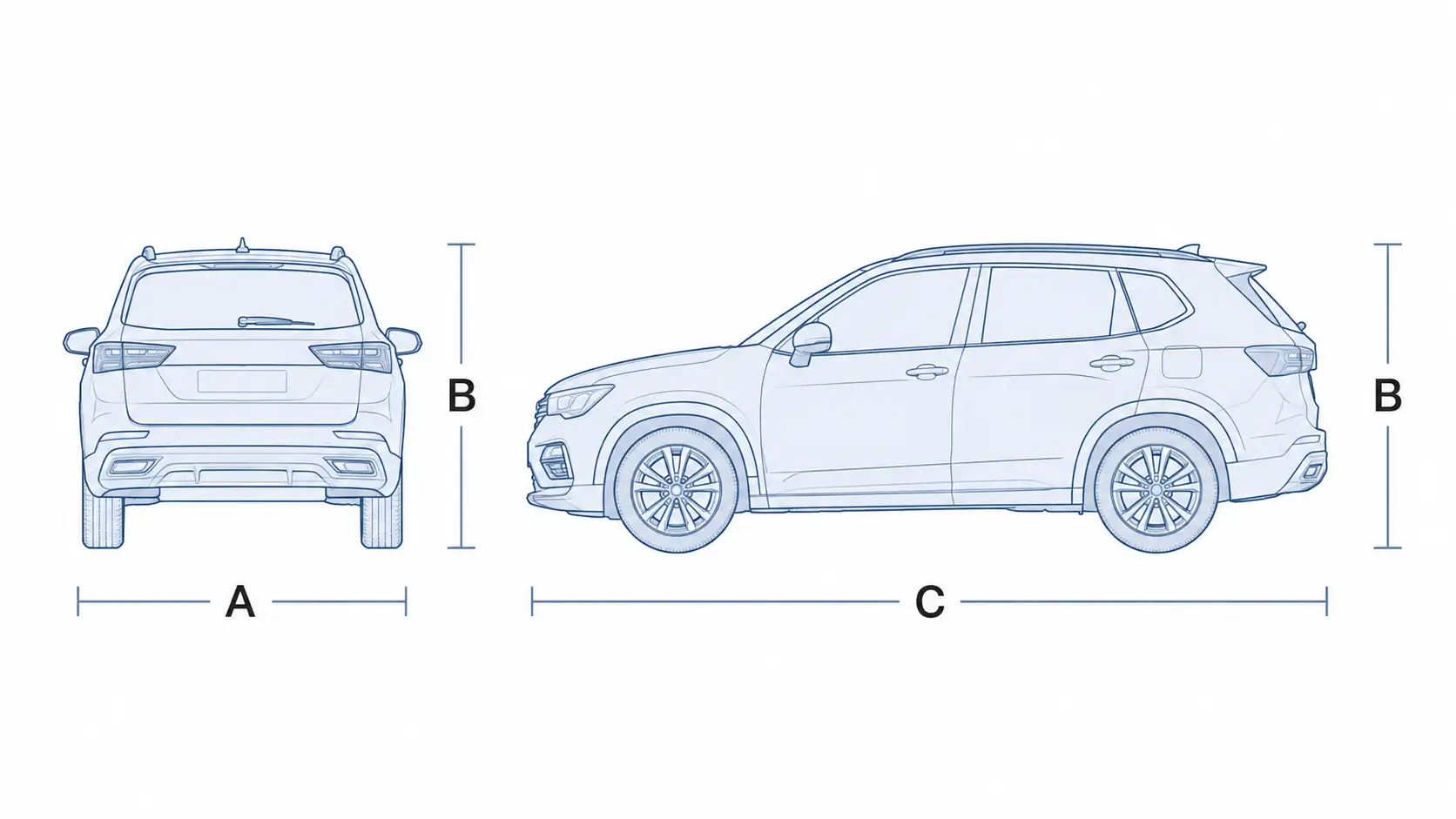 Vista exterior con dimensiones del SEAT Arona